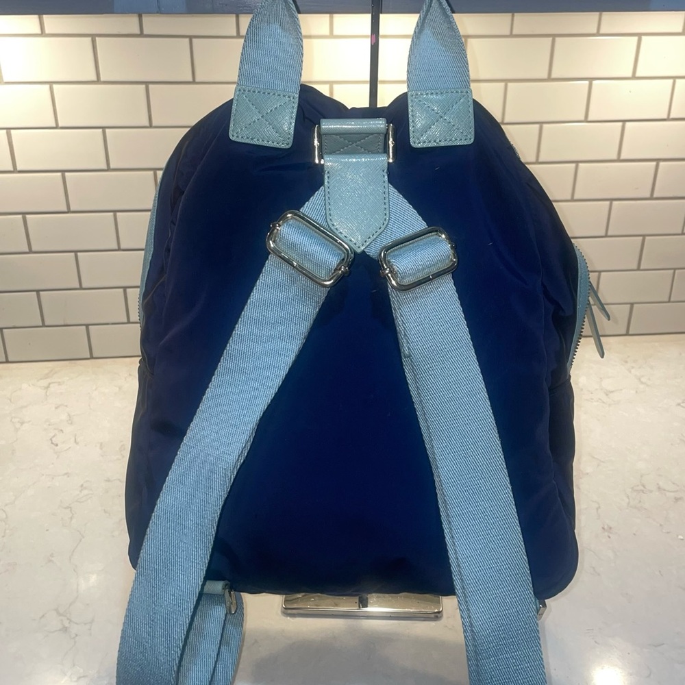 $25 LS EUC Tory Burch Nylon and Leather Back Pack - Picture 5 of 14
